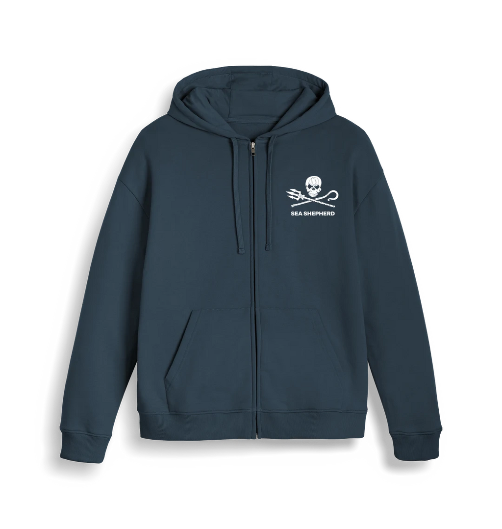 Pull à capuche et fermeture éclaire Sea Shepherd