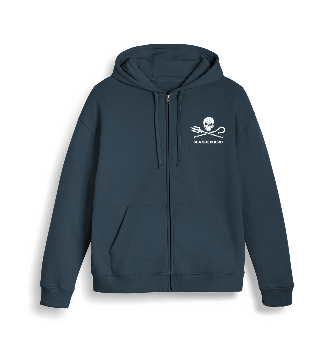 Pull à capuche et fermeture éclaire Sea Shepherd