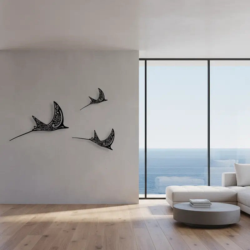 Décoration murale en métal - RAIE AIGLE (sur commande)