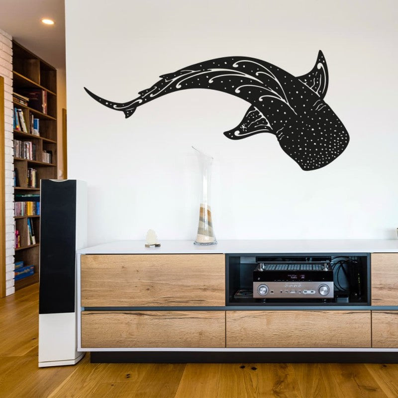 Décoration murale en métal - REQUIN BALEINE (sur commande)