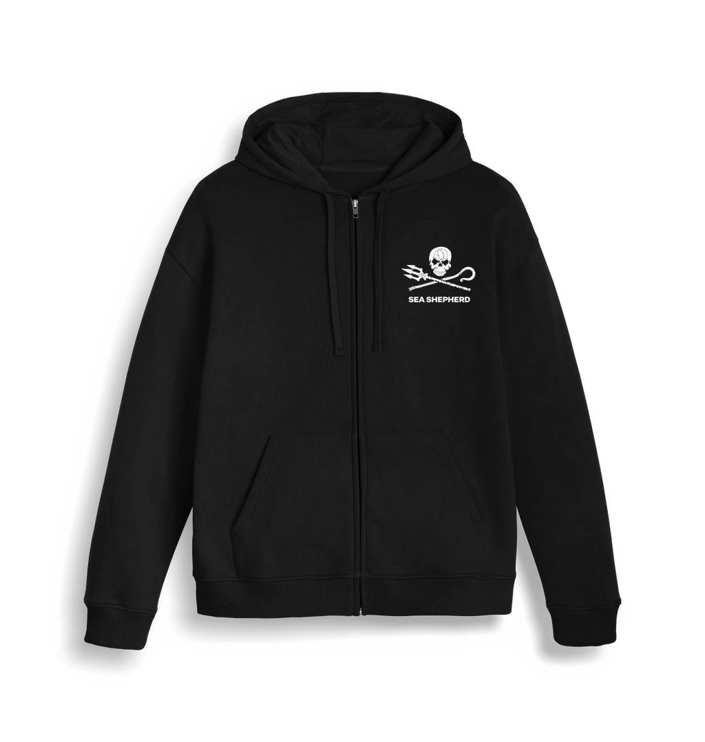Pull à capuche et fermeture éclaire Sea Shepherd