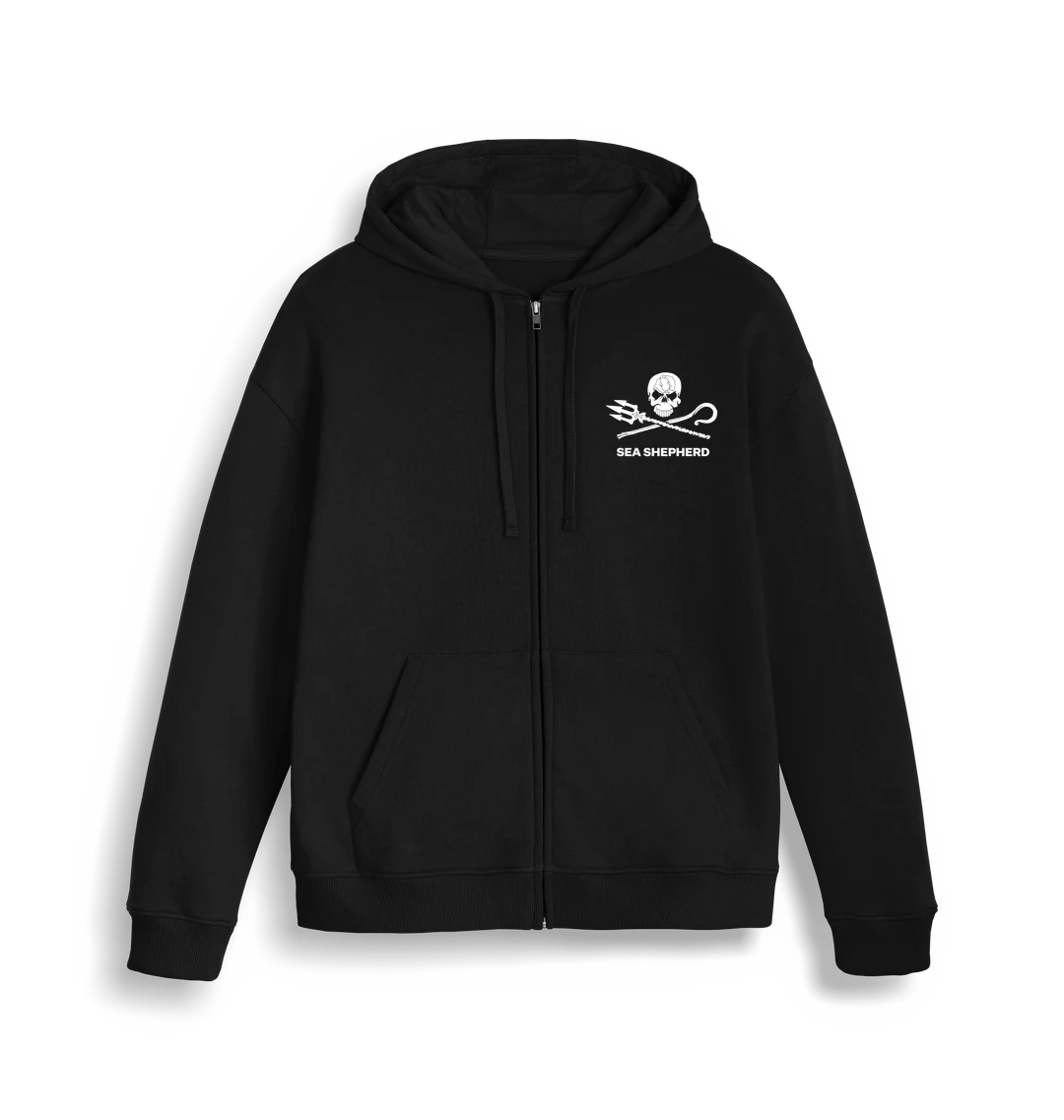 Pull à capuche et fermeture éclaire Sea Shepherd